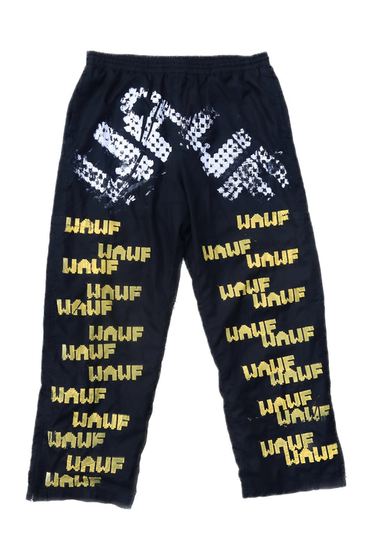 016 WAWF Black Nylon Pants (DRAWSTRING WAIST)