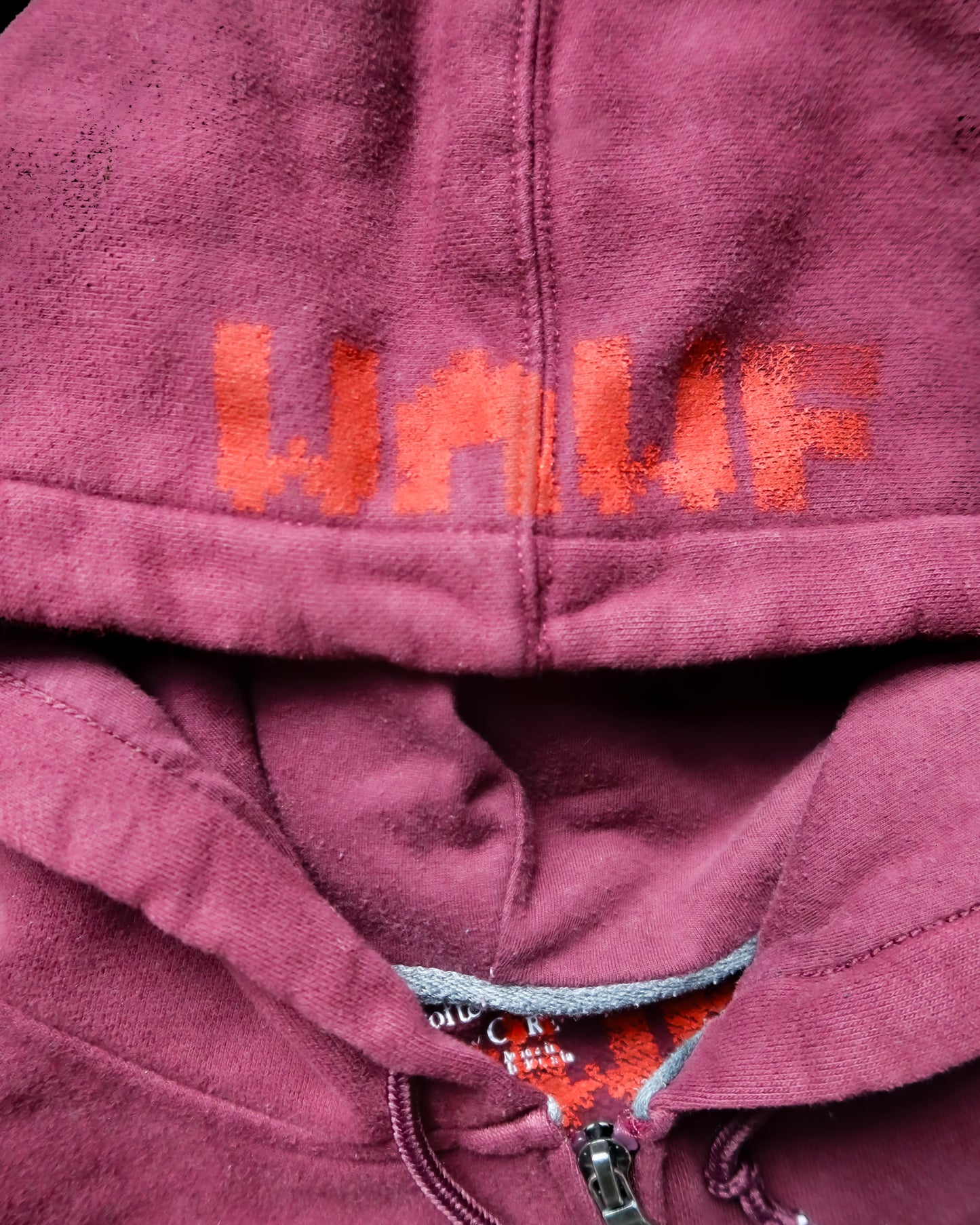 015 WAWF Maroon 'Zip-Up' Hoodie